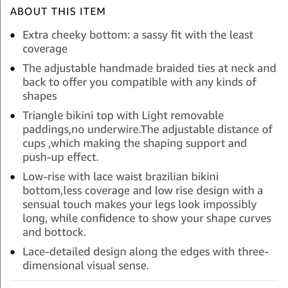 Relleciga Navy Blue & Red Lace String Bikini - Picture 12 of 15